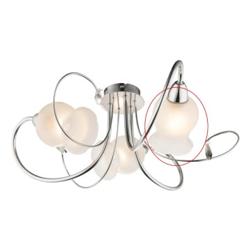 Globo - Replacement glass shade for LILLY E14 chandelier, white