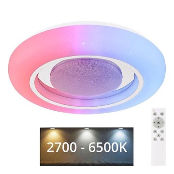 Globo - RGBW Dimmable ceiling light LED/18W/230V 2700-6500K + remote control