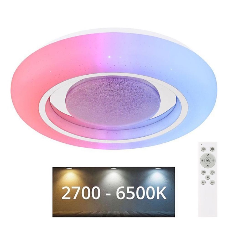 Globo - RGBW Dimmable ceiling light LED/18W/230V 2700-6500K + remote control