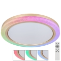 Globo - RGBW Dimmable ceiling light LED/20W/230V 2700-6500K + remote control