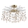 Globo - Rod chandelier 8xG9/8W/230V gold