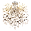 Globo - Rod-mounted chandelier, 6x E14/40W/230V, Silver