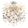 Globo - Rod-mounted chandelier, 6x E14/40W/230V, Silver