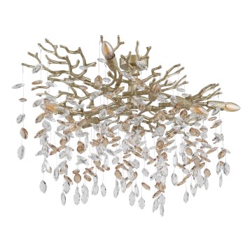 Globo - Rod-Mounted Chandelier 7xE14/40W/230V Gold