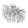 Globo - Rod-mounted chandelier 7xE14/40W/230V silver