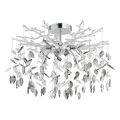 Globo - Rod-Mounted Chandelier 8xG9/8W/230V Polished Chrome