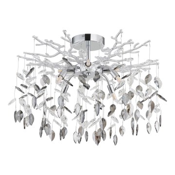Globo - Rod-Mounted Chandelier 8xG9/8W/230V Polished Chrome