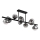 Globo - Rod-mounted pendant light 9xG9/5W/230V 33x87 cm