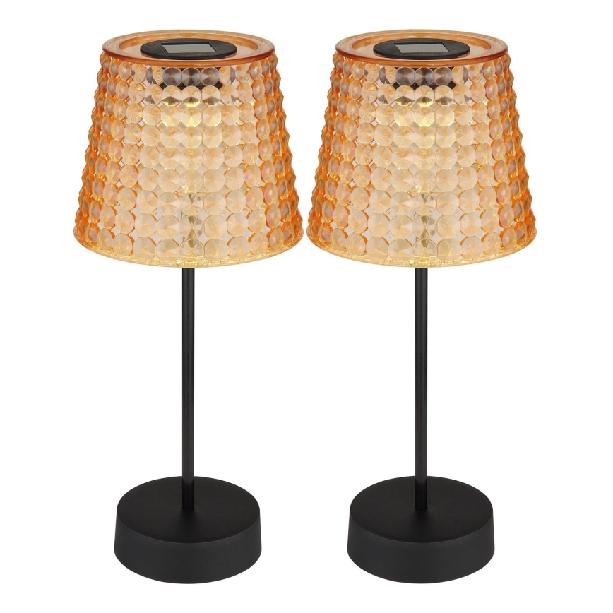 Globo - SET 2x LED Solar light LED/0,06W/3V IP44 40 mAh orange