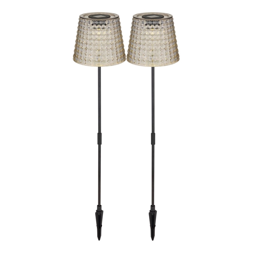 Globo - SET 2x LED Solar light LED/0,06W/3V IP44 grey