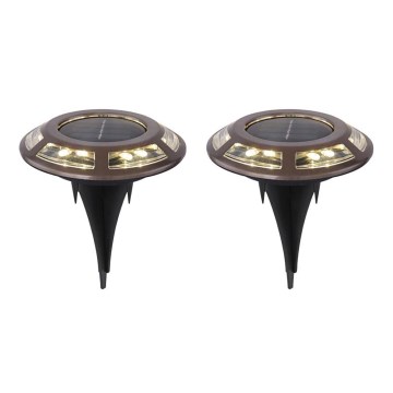 Globo - SET 2x LED Solar light LED/0,72W/3V 3200K IP44