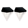 Globo - SET 2x LED Solar wall light LED/0,5W/3V IP44 600 mAh