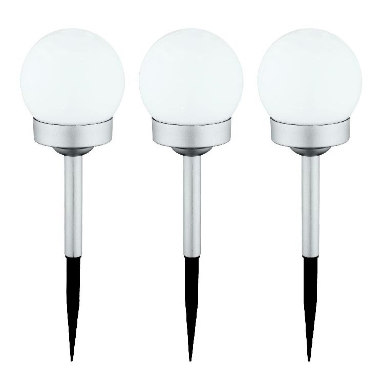 Globo - SET 3x LED Solar light LED/0,06W/3V 4000K d. 10 cm IP44