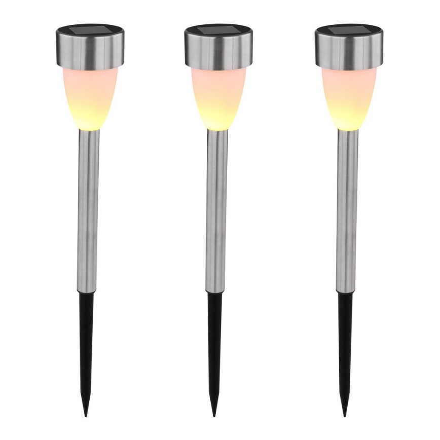 Globo - SET 3x Solar lamp 3xLED/0,06W/1,2V IP44