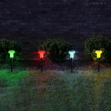 Globo - SET 4x LED RGB Solar light LED/0,05W/3V IP44