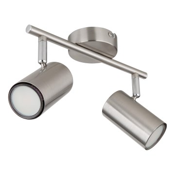 Globo - Spotlight 2xGU10/25W/230V matte chrome