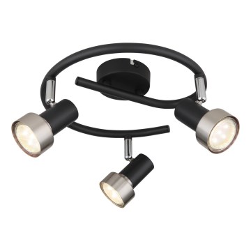 Globo - Spotlight  3xGU10/25W/230V black/silver