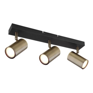 Globo - Spotlight 3xGU10/35W/230V black/brass