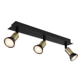 Globo - Spotlight 3xGU10/35W/230V black/brass