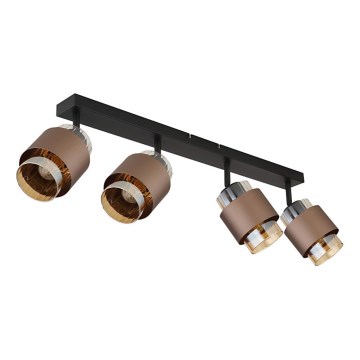 Globo - Spotlight 4xE27/40W/230V Black/Bronze