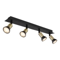 Globo - Spotlight 4xGU10/35W/230V black/brass