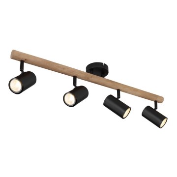 Globo - Spotlight 4xGU10/5W/230V wood/metal