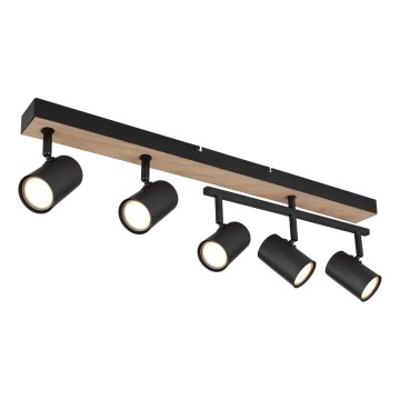Globo - Spotlight 5xGU10/35W/230V black/brown