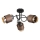 Globo - Surface-mounted ceiling light 3xE27/40W/230V black/bronze