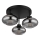 Globo - Surface-mounted ceiling light 3xE27ILLU/40W/230V black