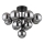 Globo - Surface-mounted chandelier 13xG9/5W/230V d. 56 cm black