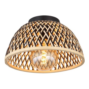 Globo - Surface-mounted chandelier 1xE27/15W/230V bamboo