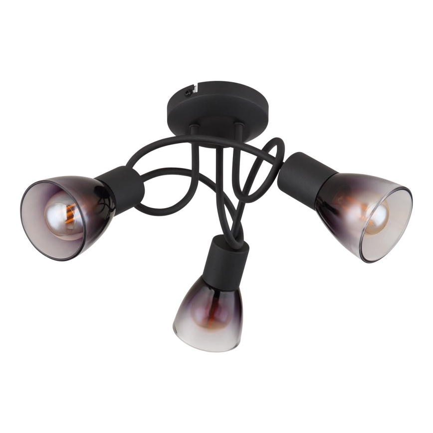 Globo - Surface-mounted chandelier 3xE14/25W/230V black