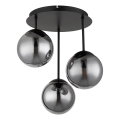 Globo - Surface-mounted chandelier 3xE14/25W/230V black