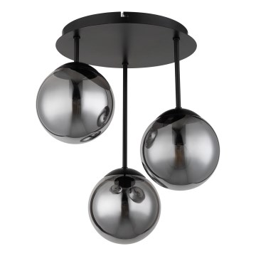 Globo - Surface-mounted chandelier 3xE14/25W/230V black