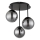 Globo - Surface-mounted chandelier 3xE14/25W/230V black