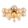 Globo - Surface-mounted chandelier 3xE14/25W/230V d. 55 cm gold