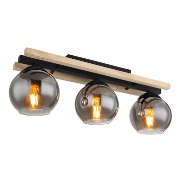 Globo - Surface-mounted chandelier 3xE27/25W/230V pine