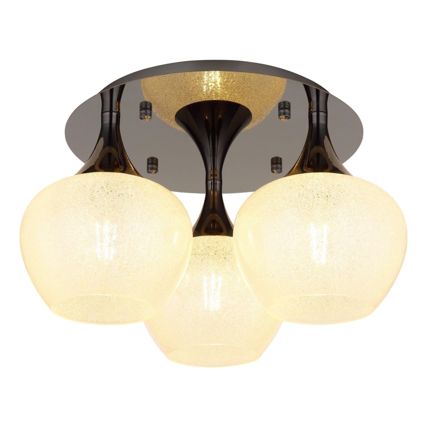 Globo - Surface-mounted chandelier 3xE27/40W/230V anthracite