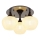 Globo - Surface-mounted chandelier 3xE27/40W/230V anthracite