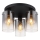 Globo - Surface-mounted chandelier 3xE27/40W/230V d. 40,5 cm black