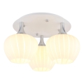 Globo - Surface-mounted chandelier 3xE27/40W/230V white