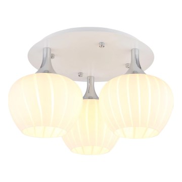 Globo - Surface-mounted chandelier 3xE27/40W/230V white