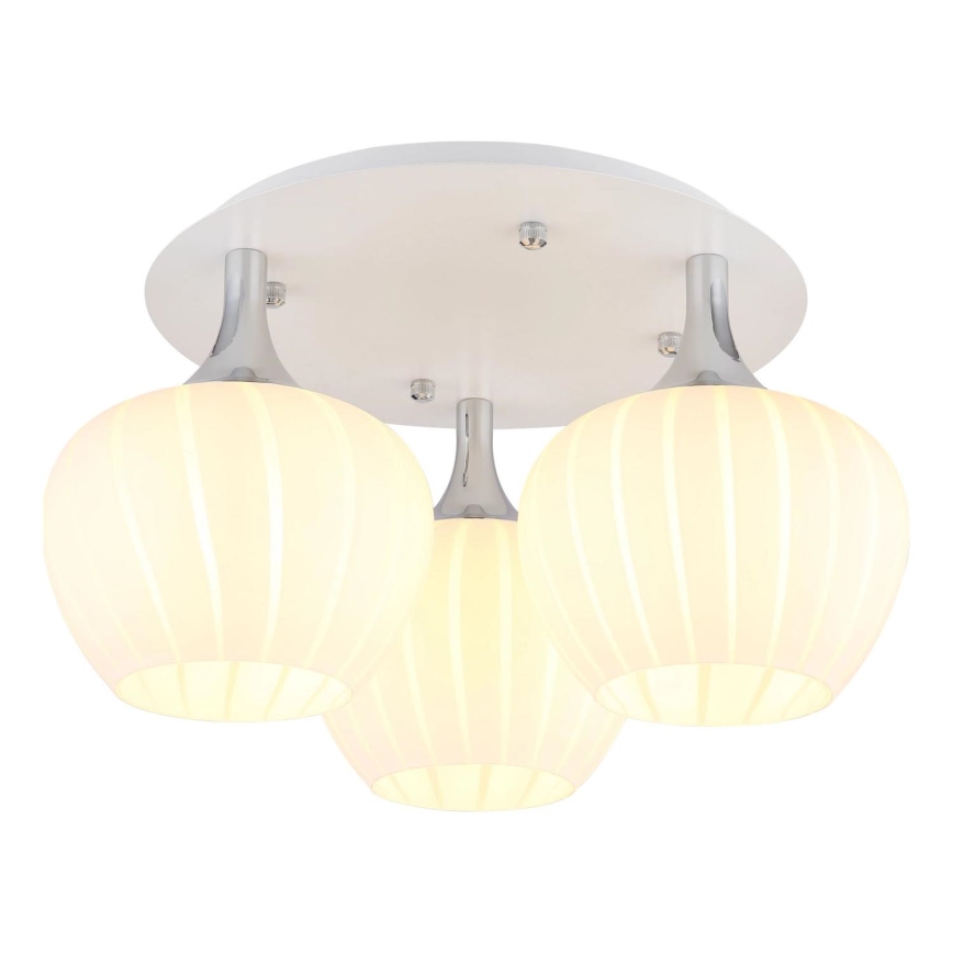 Globo - Surface-mounted chandelier 3xE27/40W/230V white