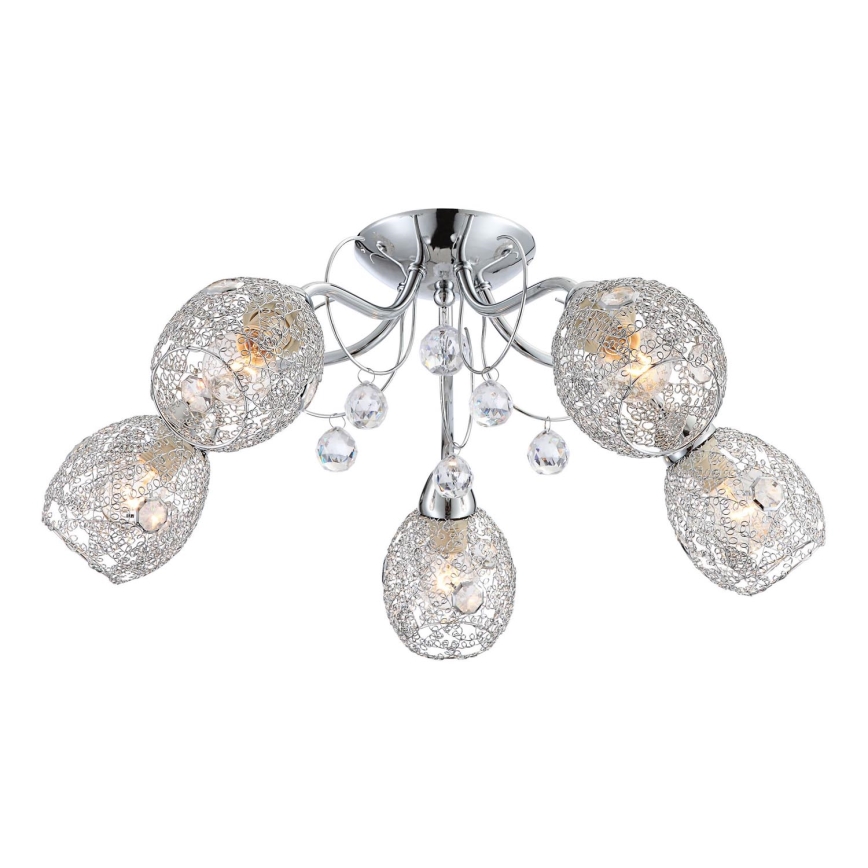 Globo - Surface-mounted chandelier 5xE14/40W/230V