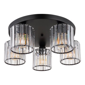 Globo - Surface-mounted chandelier 5xE27/60W/230V d. 46,5 cm black