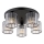Globo - Surface-mounted chandelier 5xE27/60W/230V d. 46,5 cm black