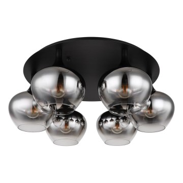 Globo - Surface-mounted chandelier 6xE27/40W/230V Ø 65 cm black