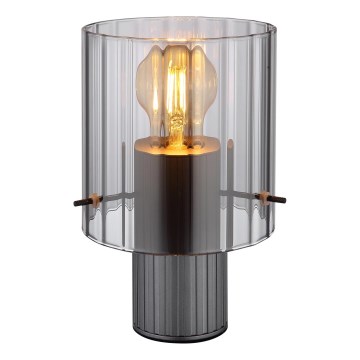 Globo - Table lamp 1xE27/40W/230V d. 14 cm grey