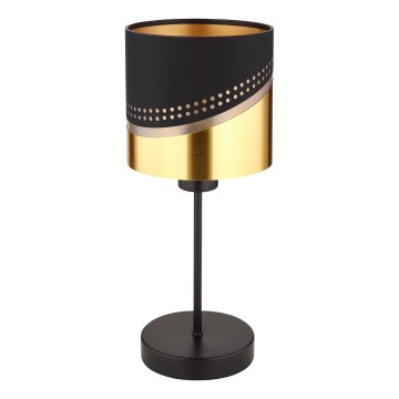 Globo - Table lamp 1xE27/40W/230V d. 16 cm black/gold