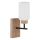 Globo - Wall lamp 1x E27/60W/230V, Oak/White